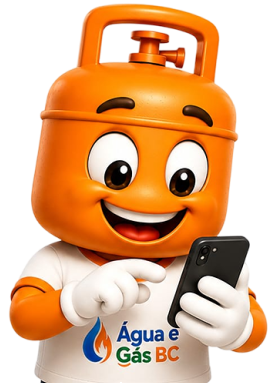 Mascote Gás com Celular